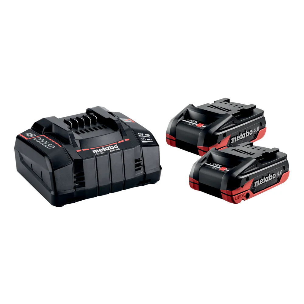 Metabo Set básico 2 x LiHDX 4.0 Ah + ASC 145 · referencia 685306000